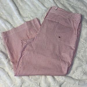 Chico’s Wide Leg Striped Crop Pants